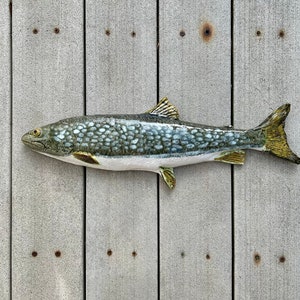 Ceramic fish, lake trout image 1