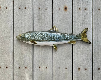 Ceramic fish, lake trout