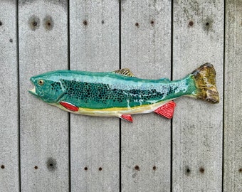 Ceramic fish, trout