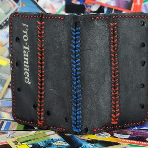 Cartera plegable vintage con forma de guante de béisbol de Franklin Bo Jackson