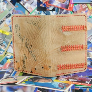 Cartera plegable vintage con guante de béisbol Wilson Paul Blair