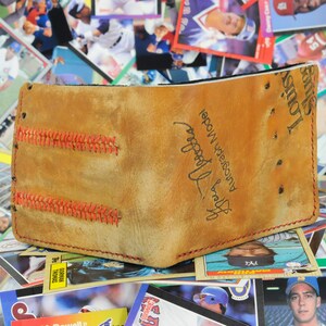 Cartera plegable vintage con guante de béisbol de los Louisville Slugger Graig Nettles