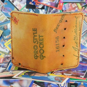 Cartera plegable vintage con forma de guante de béisbol de Ted Williams, Sears y Roebuck