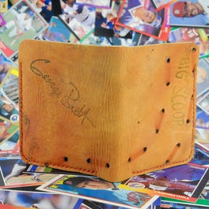 Cartera plegable vintage con forma de guante de béisbol Wilson George Brett