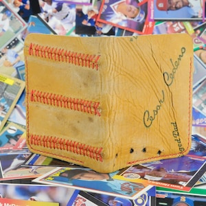 Cartera plegable vintage con guante de béisbol Wilson Cesar Cedens