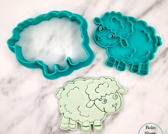 Sheep Cookie Cutter & Stamp
