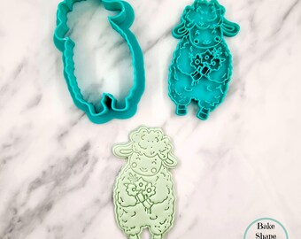 Standing Sheep Cookie Cutter & Stamp