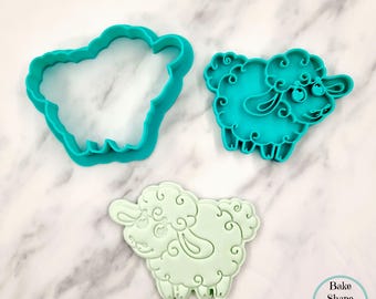 Sheep 2 Cookie Cutter & Stamp