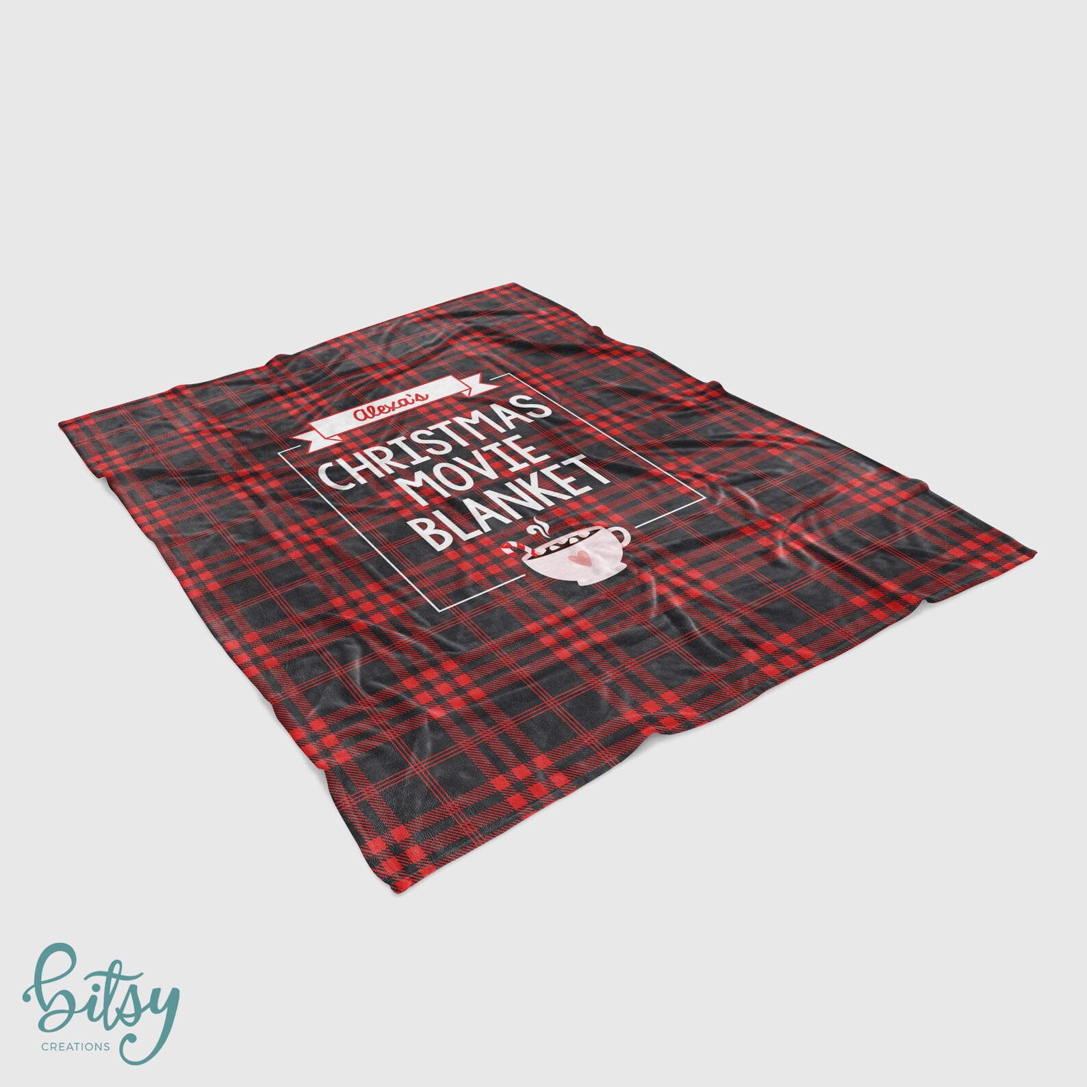 Personalized Christmas Movie Blanket Custom Made Soft Minky Etsy