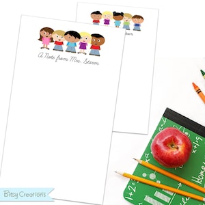 Personalized Teacher Notepad - Custom Teacher Gift - "A Note From..." Note Pad
