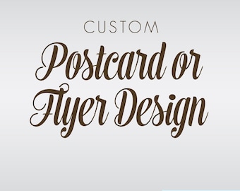 Custom Postcard Design - Designed for Your Business - Promotional Postcard Design - Business Flyer Design - Custom Rack Card Design