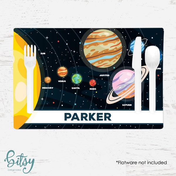 Placemats With Solar System Etsy