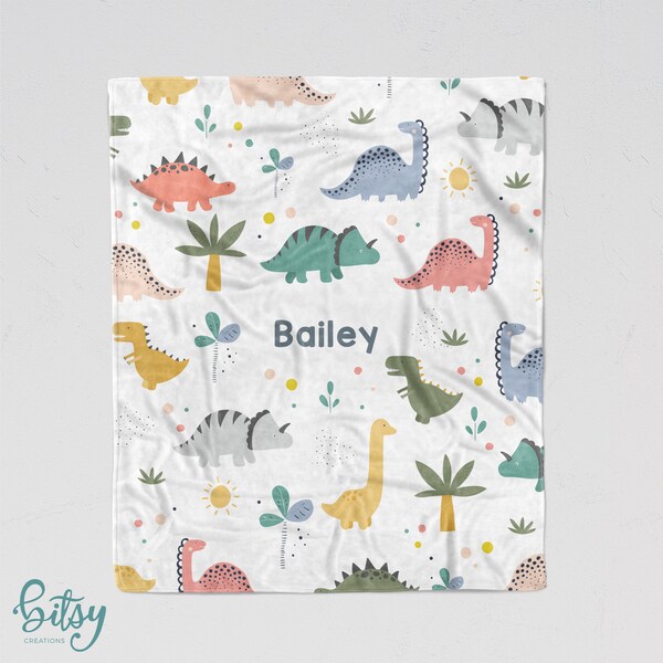 Dinosaur Blanket Etsy