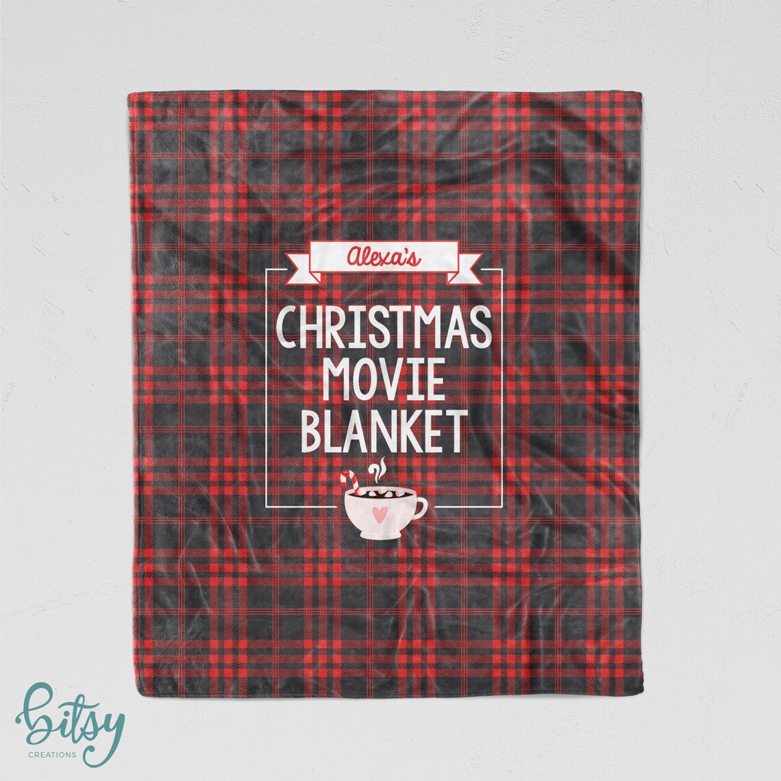 Personalized Christmas Movie Blanket Custom Made Soft Minky Etsy