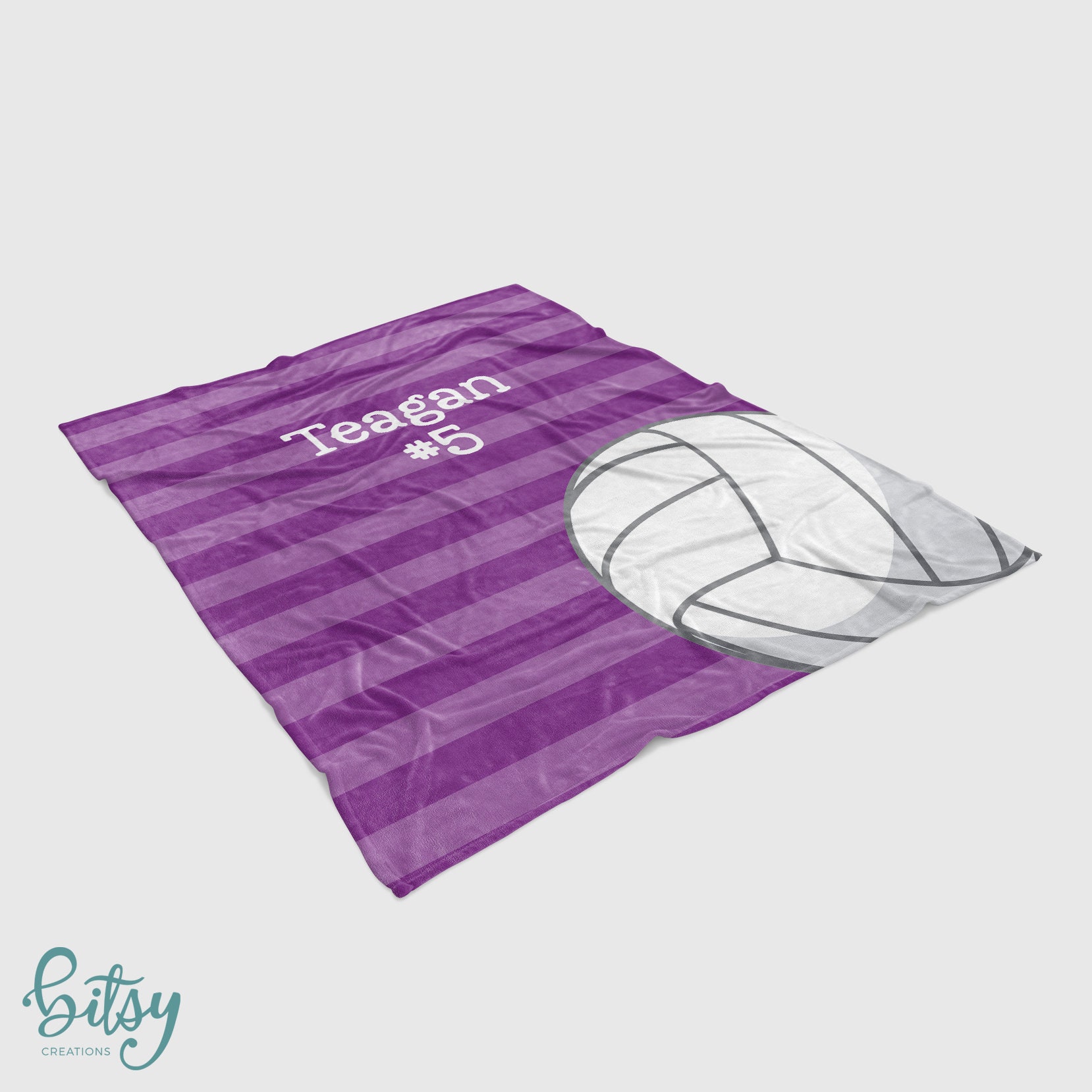 Personalized Volleyball Blanket Super Soft Minky Blanket Etsy