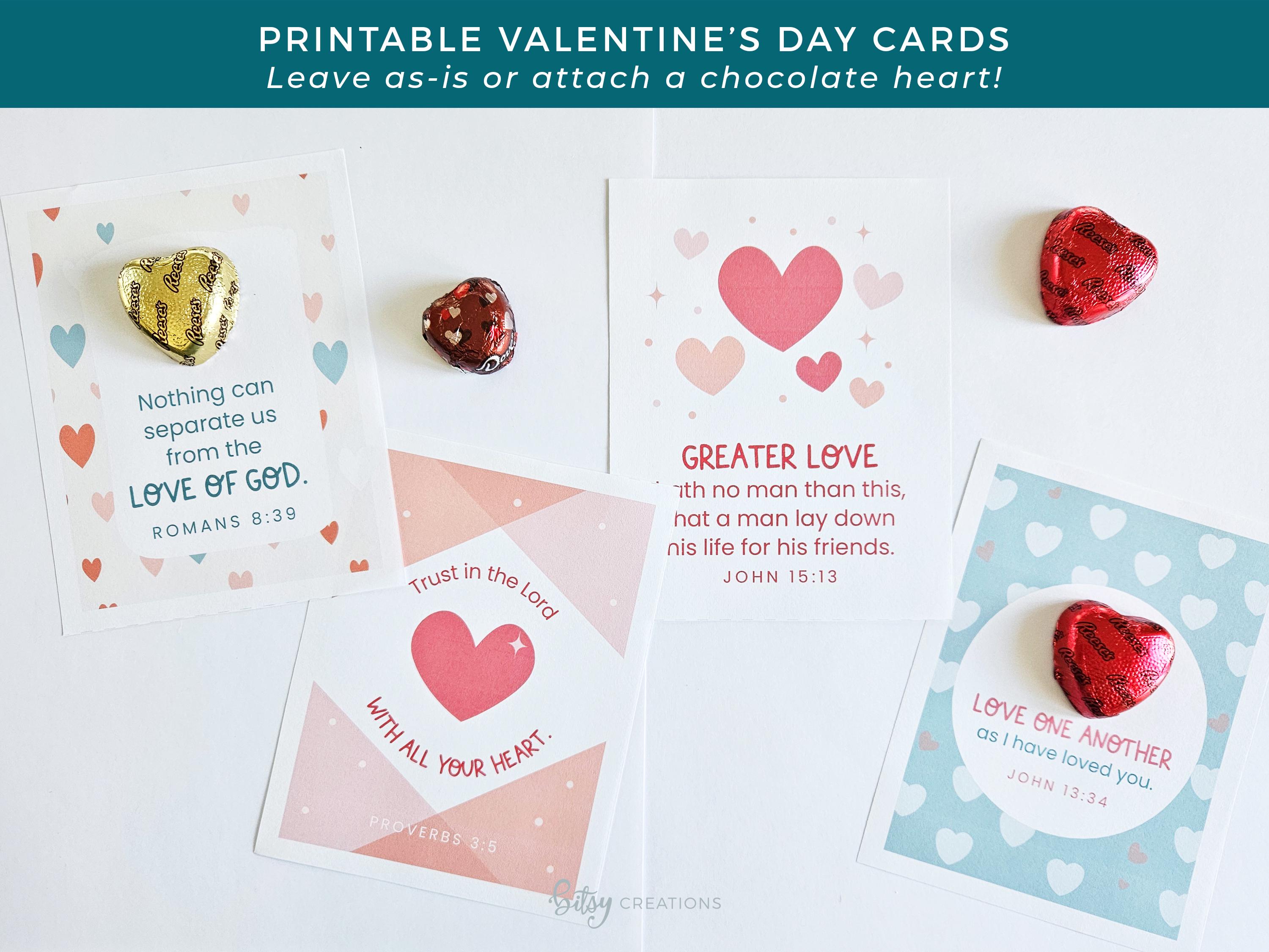Christian Valentine’s Day Cards Printable - Bible Verse Love Cards for ...