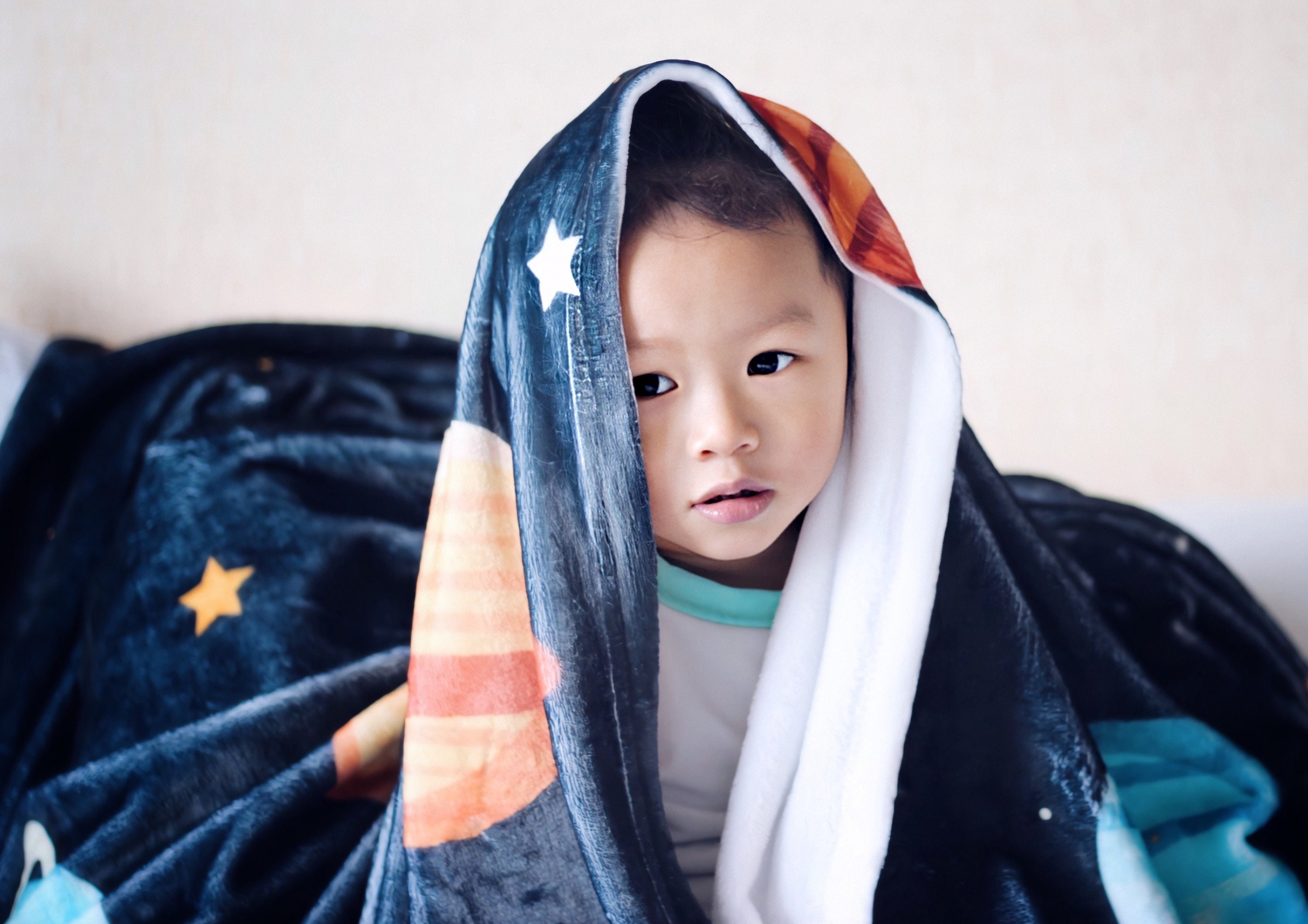 Space Blanket for Children Personalized and Stars Etsy