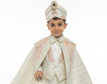 Boy's Circumcision Cloak Costume, Sultan Suit Eid Dress