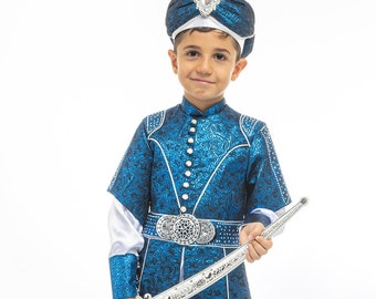 Boy's Circumcision Sultan Costume, Queen Eid Ottoman Caftan Suit