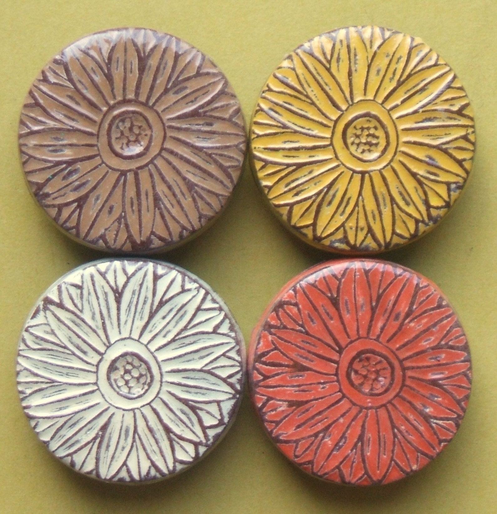 Rustic Daisy Set Daisy Refrigerator Etsy