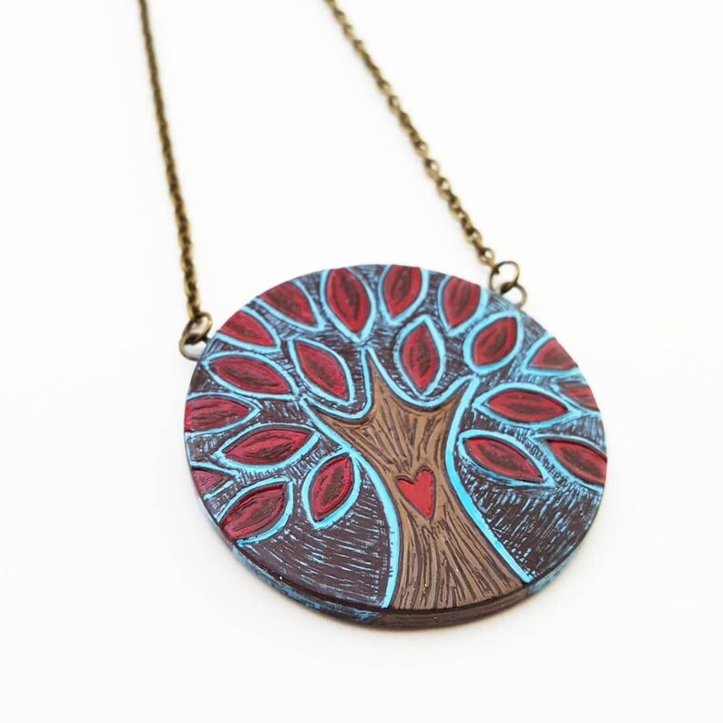 Tree Necklace Tree Pendant Tree of Love Necklace Tree of Etsy