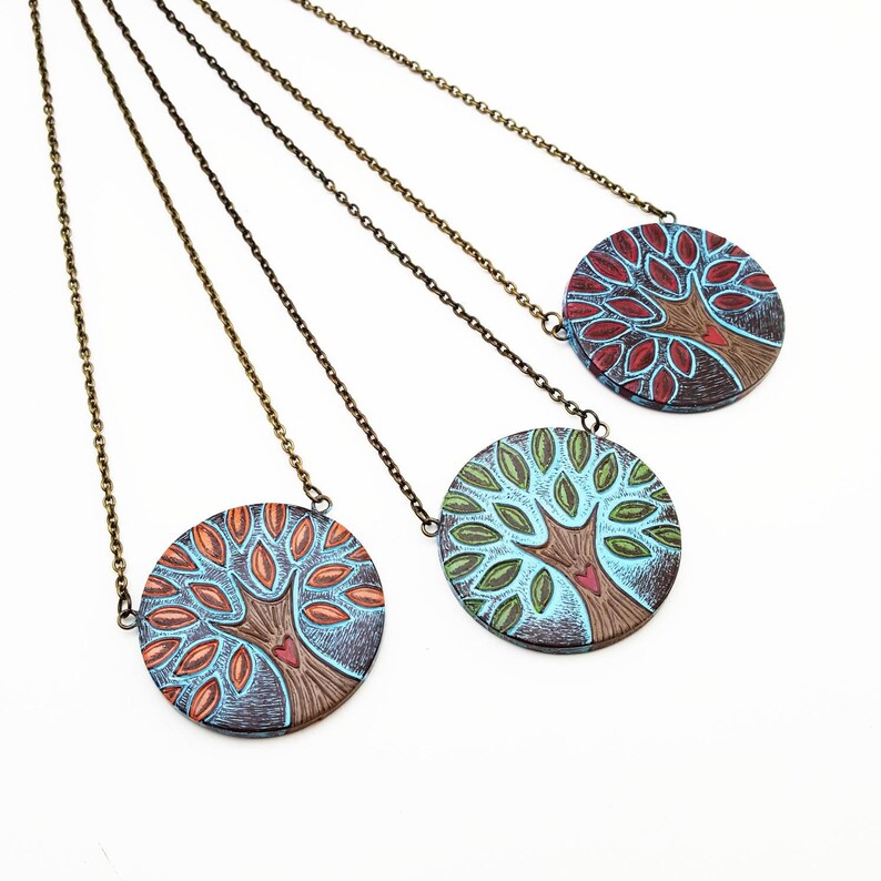 Tree Necklace Tree Pendant Tree of Love Necklace Tree of Etsy