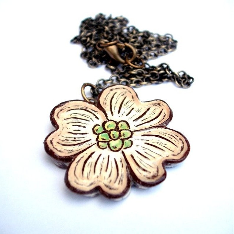 Dogwood Flower Necklace image 4