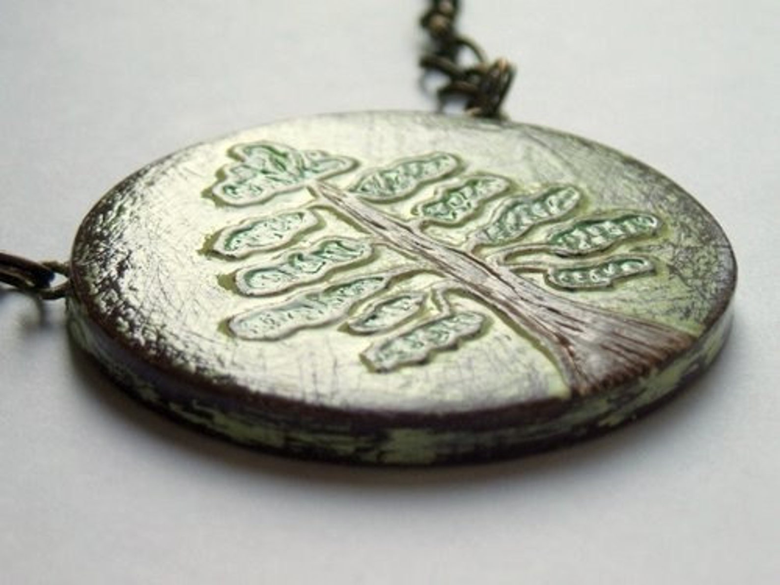 Green Tree Necklace Tree of Life Necklace Woodland Tree Etsy