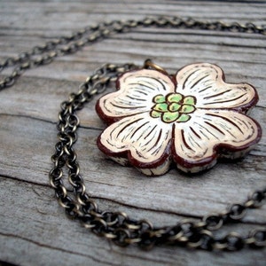 Dogwood Flower Necklace image 1