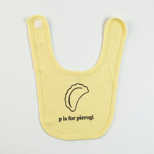 P is for Pierogi Baby Bib