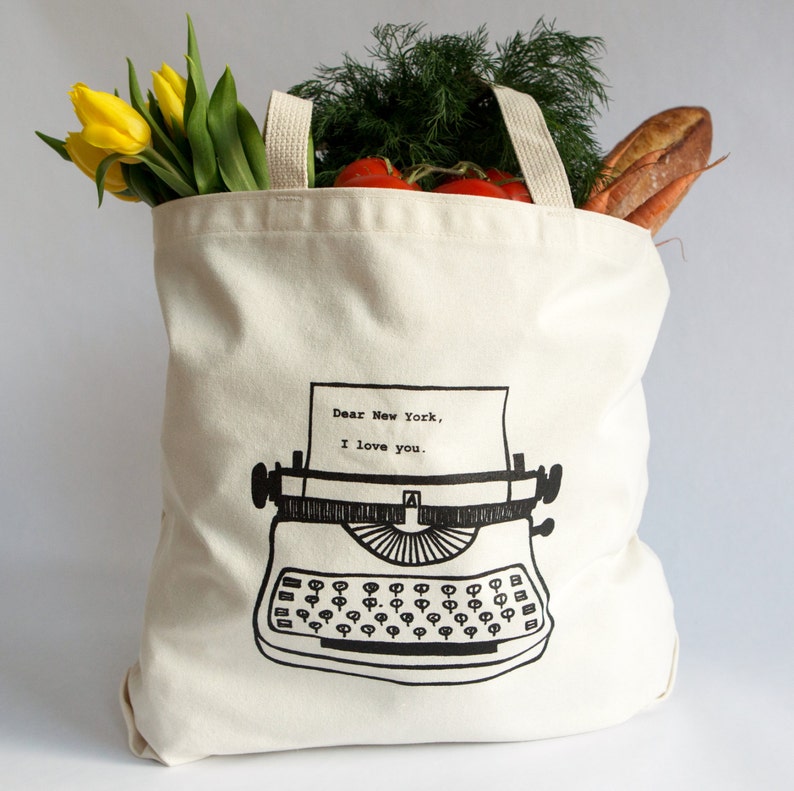 Dear New York, I love you. Tote Bag Recycled Cotton image 1