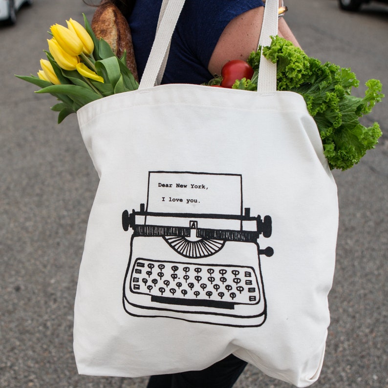 Dear New York, I love you. Tote Bag Recycled Cotton image 3