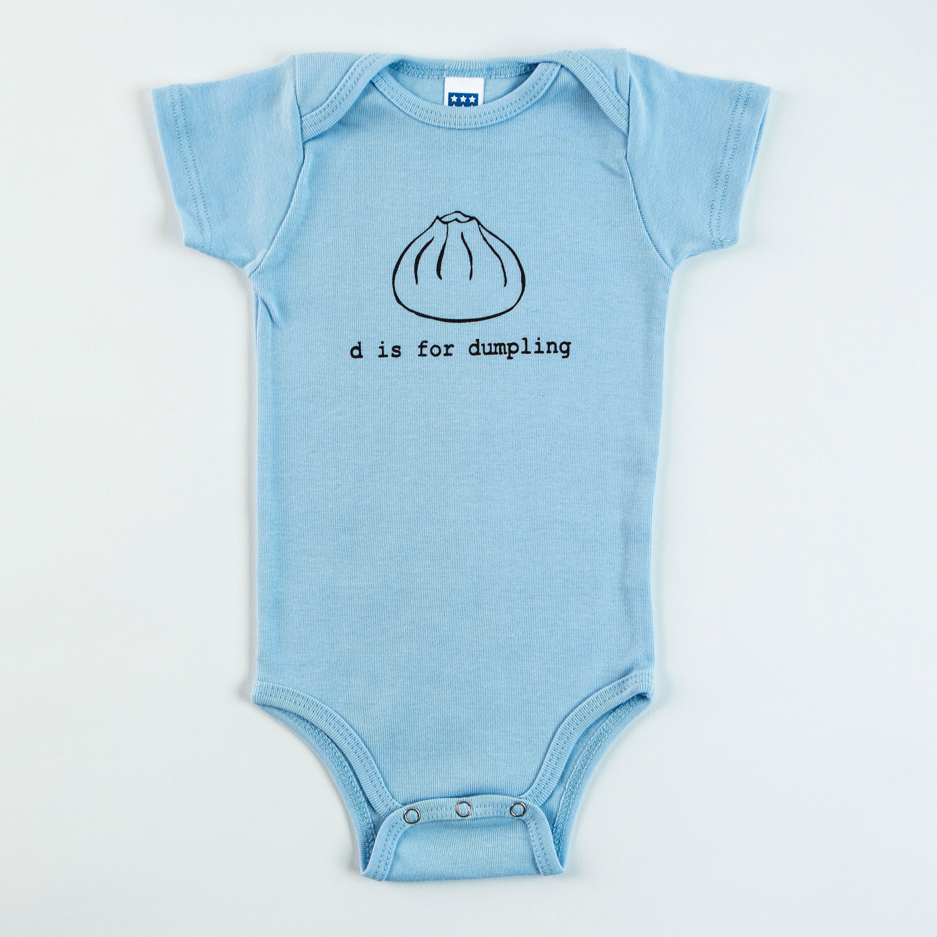 P is for Pierogi Baby One Piece Bodysuit red or Charcoal Gray Poland, Polish,  Pittsburgh 