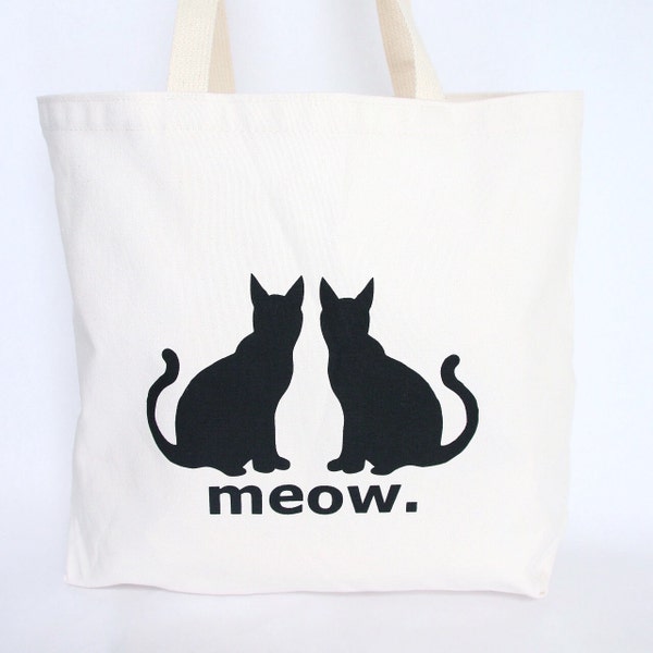 Cat's Meow Tote Bag- Recycled Cotton