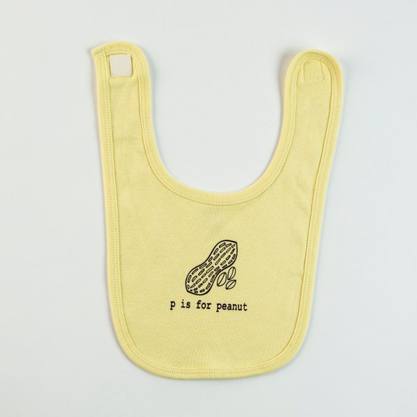 P is for Peanut Baby Bib