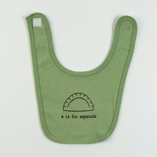 E is for Empanada Baby Bib