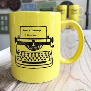 Dear Pittsburgh, I love you. Typewriter Ceramic Coffee Mug 11 oz. image 2