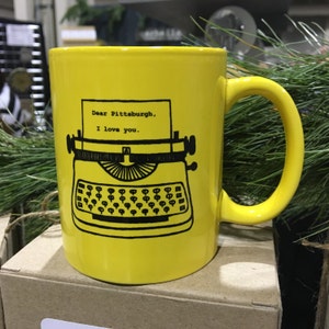 Dear Pittsburgh, I love you. Typewriter Ceramic Coffee Mug 11 oz. image 3