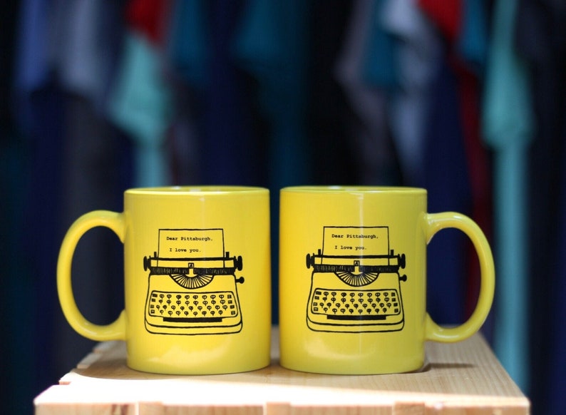 Dear Pittsburgh, I love you. Typewriter Ceramic Coffee Mug 11 oz. image 4