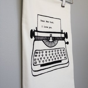 Dear New York, I love you. Kitchen Towel, Tea Towel, Flour Sack Towel- Single