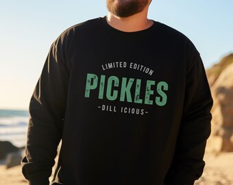 Pickle Sweatshirt, Canning Season, Pickle Lover Sweatshirt, Cute Sweatshirt, Funny Pickle Crewneck Sweatshirt