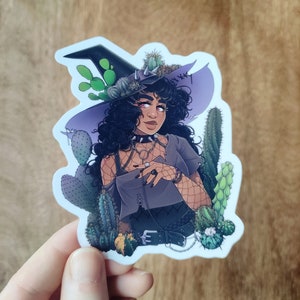 Plant-Witch 'Cacti' - Adhesivo de vinilo brillante y resistente al agua