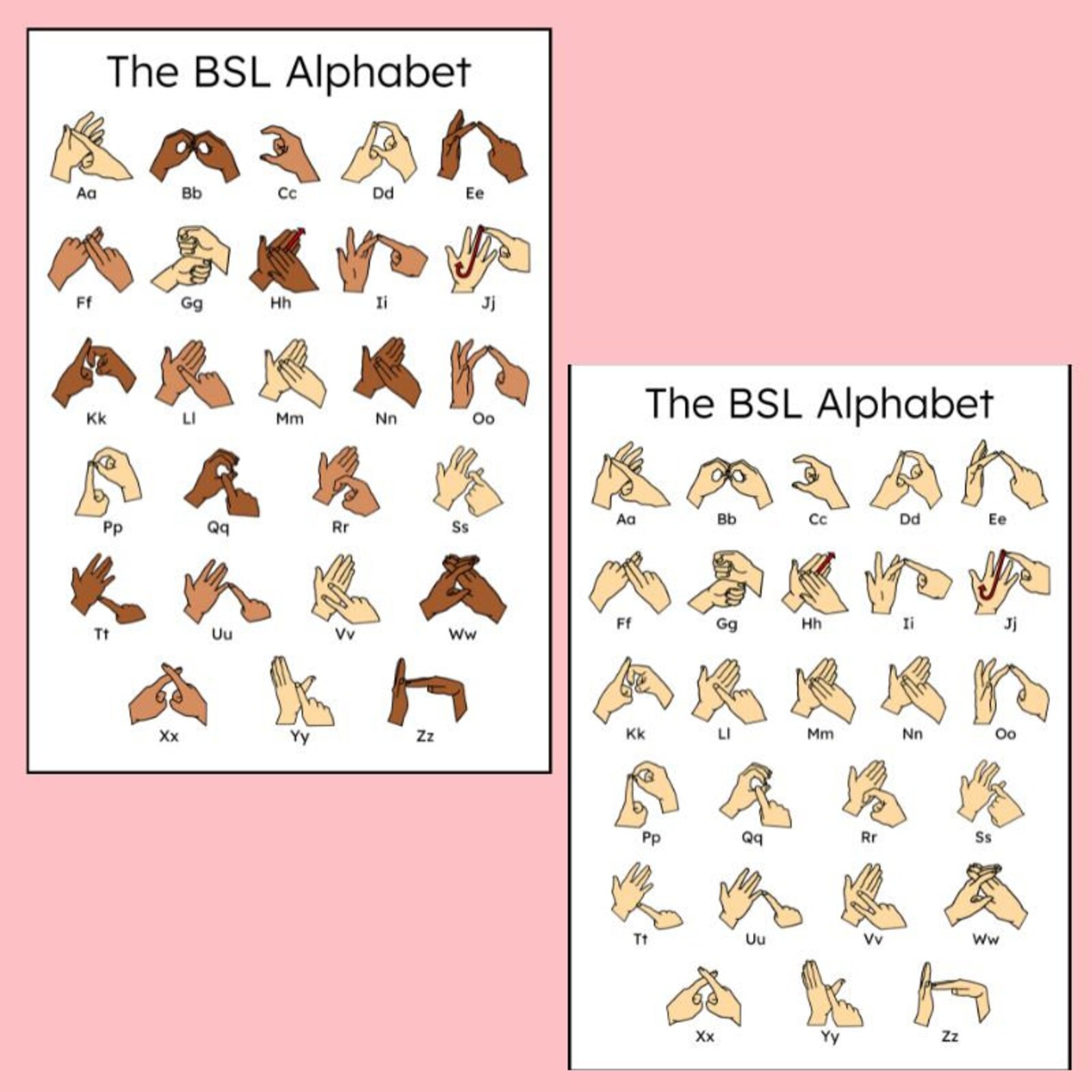 Comprehensive BSL Alphabet Flashcards - Printable & Interactive ...