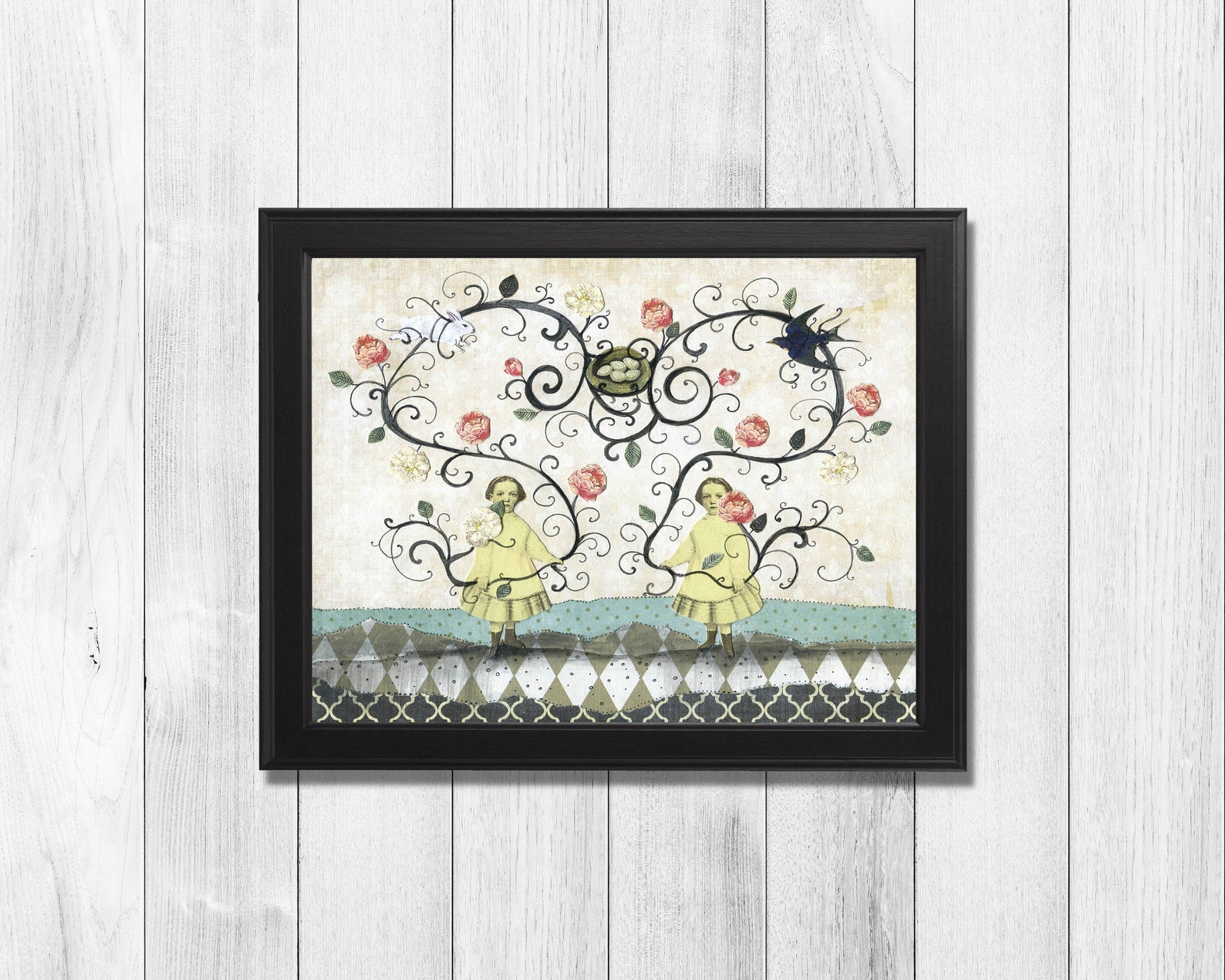 Girl Wall Art Print Printable Artwork Instant Download Etsy