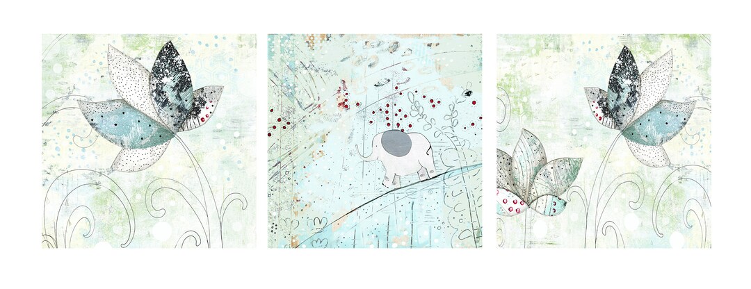 Lotus Flower Art Print Printable Zen Wall Art Whimsical - Etsy