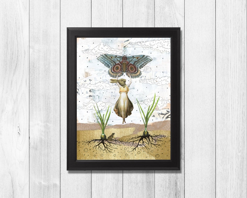 Printable Artwork Digital Download Rabbit Picture , Beige Wall Art , Home Decor Wall Art , Rabbit Lover Gift image 3
