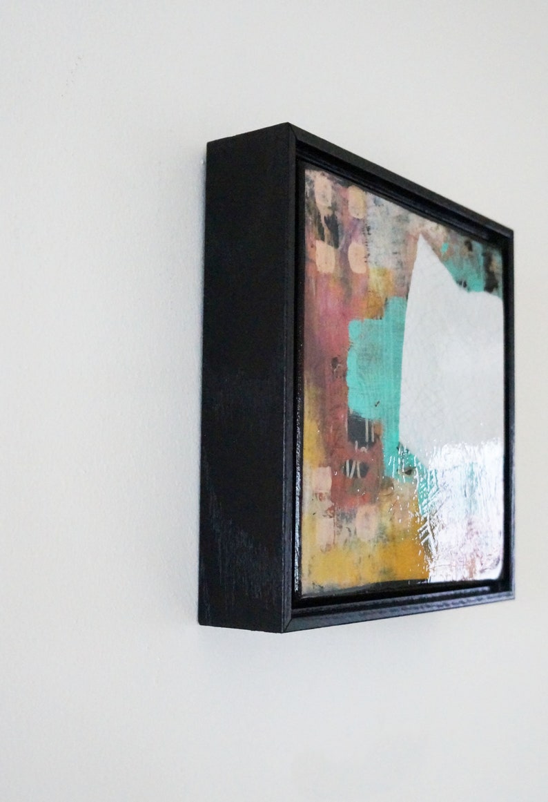 Original Abstract Painting on Canvas, Framed image 3
