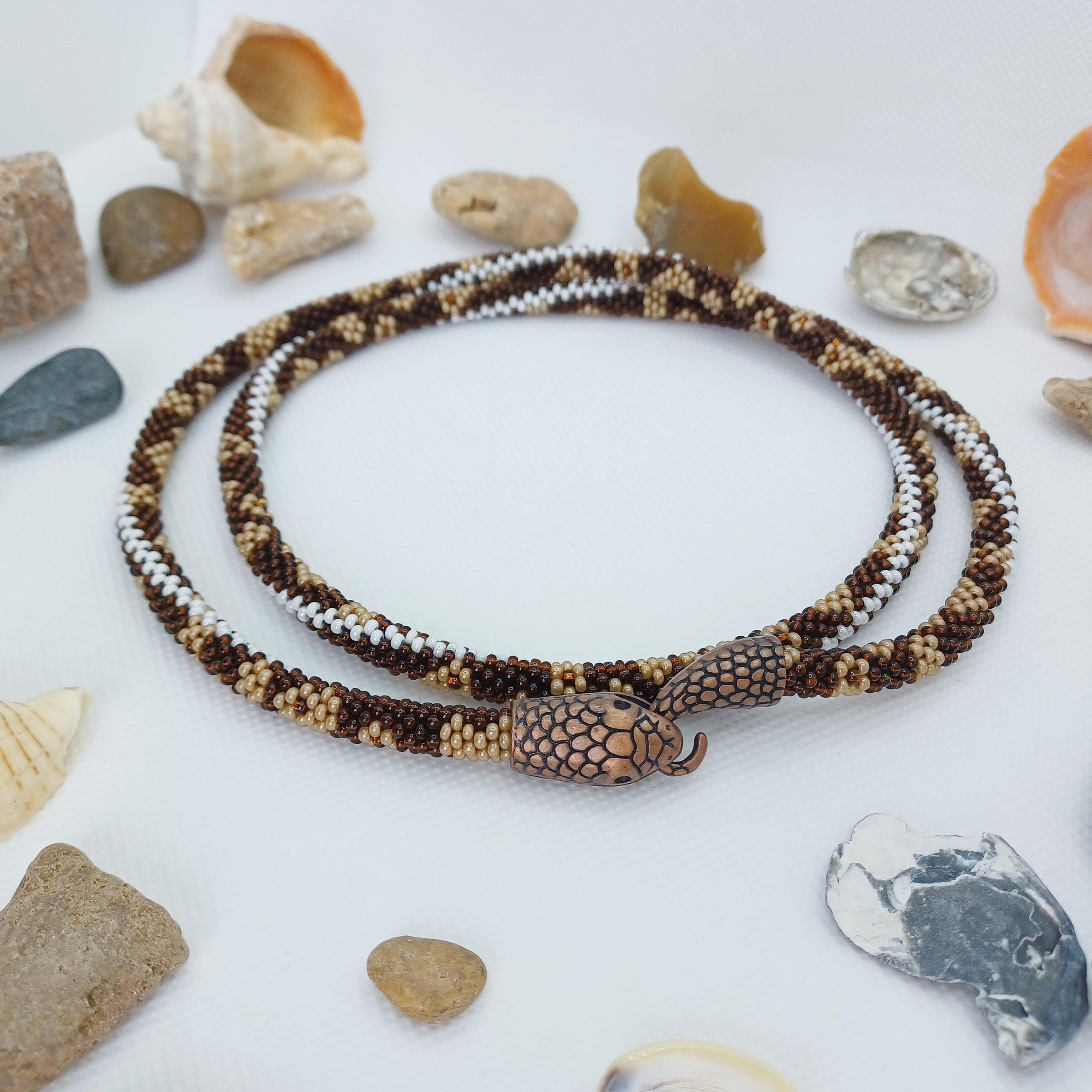 Ball Python Bead Crochet Pattern PDF, Snake Bracelet or Necklace ...