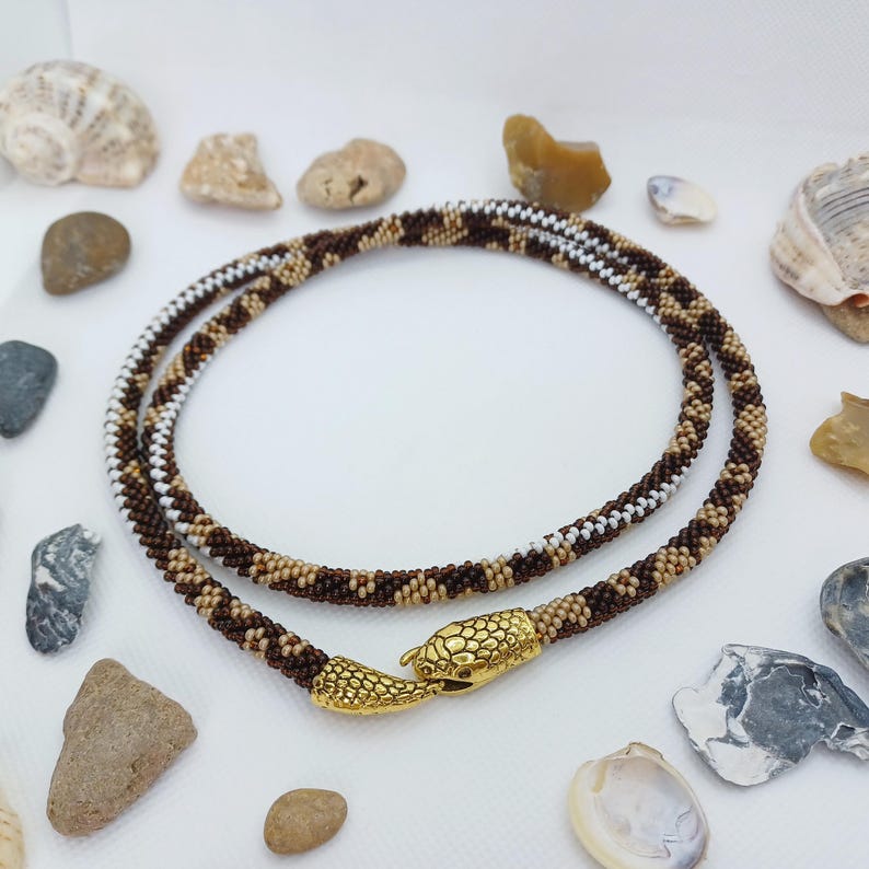Ball Python Bead Crochet Pattern PDF, Snake Bracelet or Necklace ...