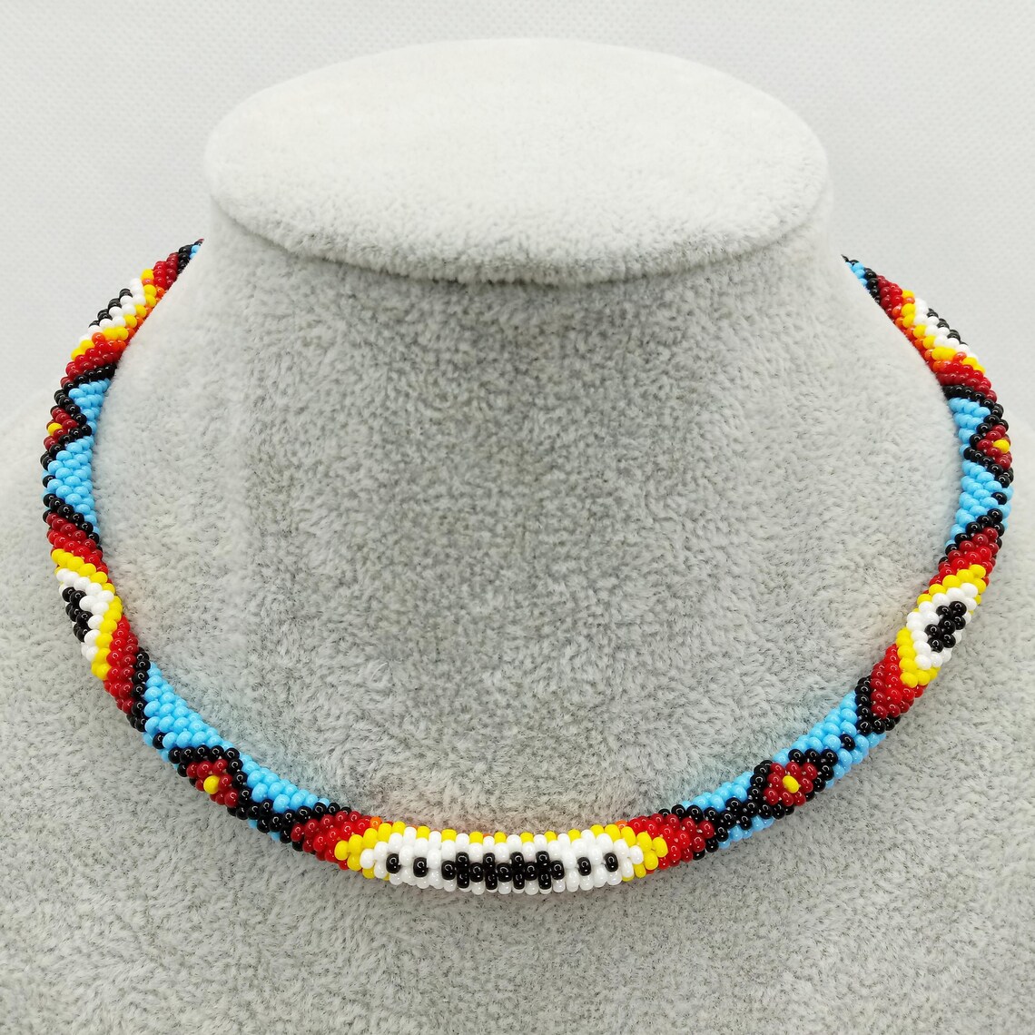 Beaded Rope Pattern Colorful Beaded Rope Pattern for Bead Crochet Necklace Making, PDF ...